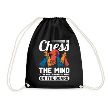 Chess Chess piece King Pawn Dream - Drawstring Bag - black - Front