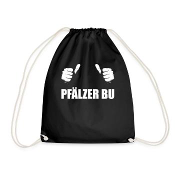 Pfalz Pfälzer Rheinland Pfalz - Turnbeutel - Schwarz - Vorne