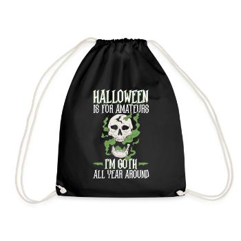 Halloween est pour les amateurs - Goth Halloween - Sac de sport léger - noir - Devant