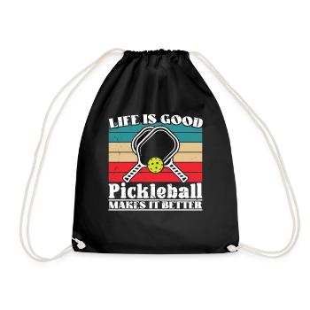 Pickleball makes it better - Turnbeutel - Schwarz - Vorne