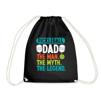 Pickleball Dad the Man - Turnbeutel - Schwarz - Vorne