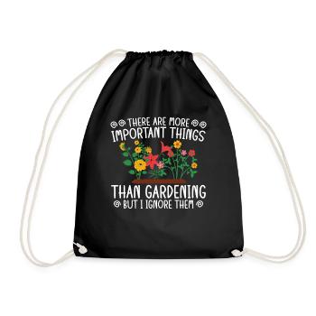 Choses importantes que le jardinage que j’ignore - Sac de sport léger - noir - Devant