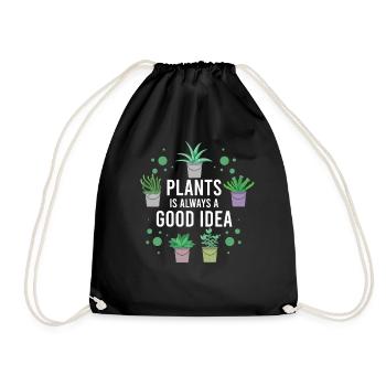 Nous plante toujours une bonne idée - Sac de sport léger - noir - Devant