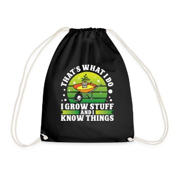 Jardin Hommes Femmes - Sac de sport léger - noir - Devant