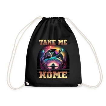 Astronaut Take Me Home für einen Kinder und - Turnbeutel - Schwarz - Vorne