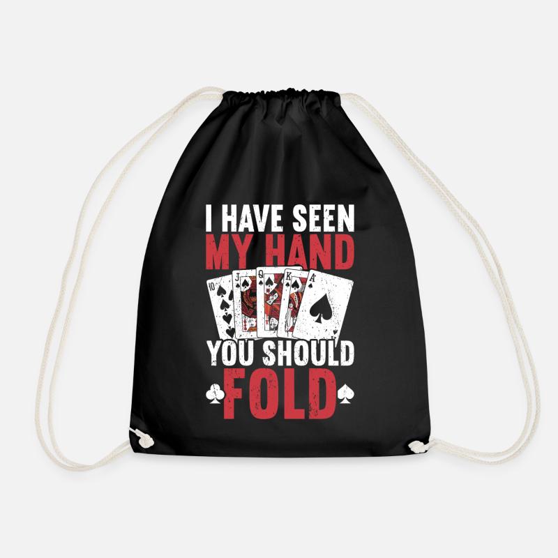 Poker - Drawstring Bag - black