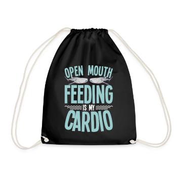 Whale Watching Whale Watching Orca Blue Whale - Drawstring Bag - black - Front