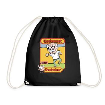 Petanque boccia French petanque - Drawstring Bag - black - Front