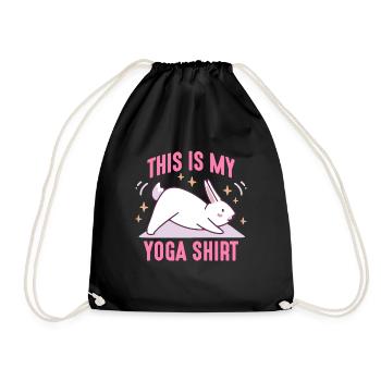 Yoga, Meditation, Chakra, Namaste, Geschenkidee - Turnbeutel - Schwarz - Vorne