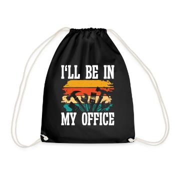 I be in my my Office - Drawstring Bag - black - Front