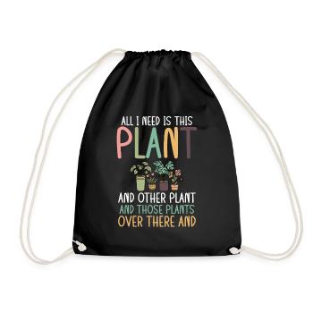 Tout ce dont j’ai besoin Plantes et autres plantes - Sac de sport léger - noir - Devant
