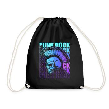 Punk Rock Pogo Anarchy Punks Punk Rocker Punk - Drawstring Bag - black - Front