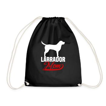 Labrador Mom - Turnbeutel - Schwarz - Vorne