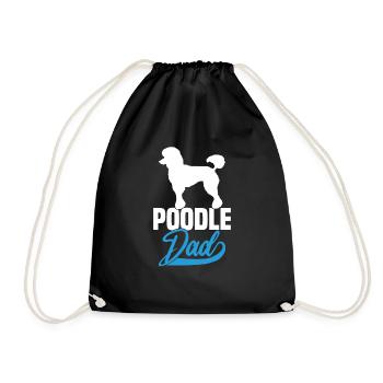 Poodle Dad - Turnbeutel - Schwarz - Vorne