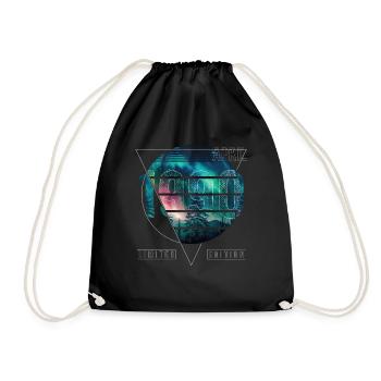 Limited Edition 1990 April Geburtstag Polarlicht - Turnbeutel - Schwarz - Vorne