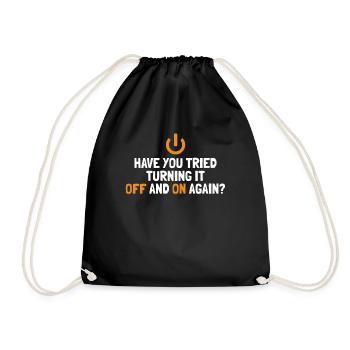 Tried Turning It Off And On Again IT Operations - Drawstring Bag - black - Front