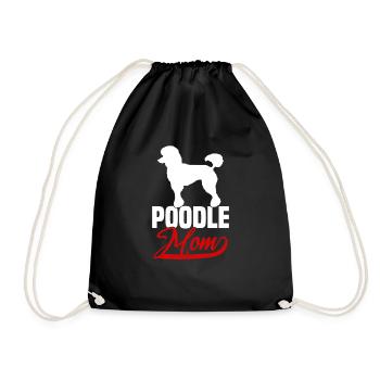 Poodle Mom - Turnbeutel - Schwarz - Vorne