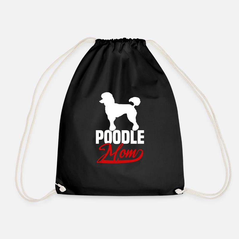 Poodle Mom - Turnbeutel - Schwarz