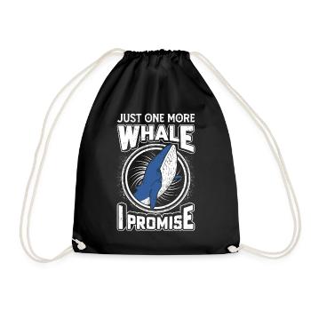 Whale Watching Whale Watching Orca Blue Whale - Drawstring Bag - black - Front