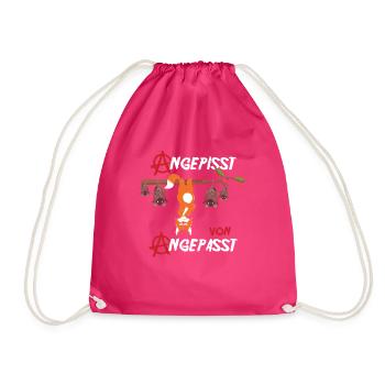 Angepisst von Angepasst Be Different Fuchs - Turnbeutel - Fuchsia - Vorne