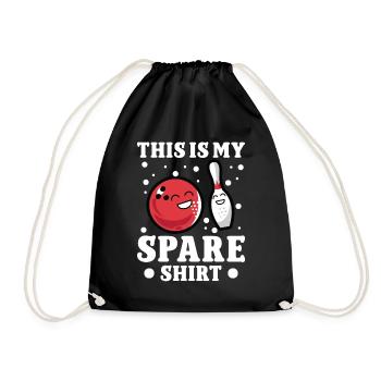 Ceci est ma chemise de rechange - Sac de sport léger - noir - Devant