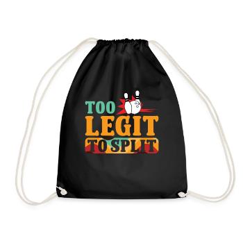 Conception parfaite du joueur de bowling - Sac de sport léger - noir - Devant