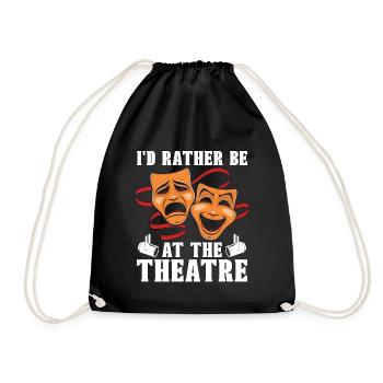 Musical Theatre I'd Rather Be At The Broadway - Drawstring Bag - black - Front