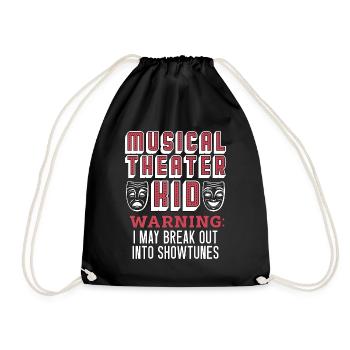 Théâtre musical Kid Warning I May Broadway Musical - Sac de sport léger - noir - Devant