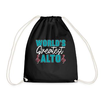 Musical Theatre World's Greatest Alto Loves Drama - Drawstring Bag - black - Front