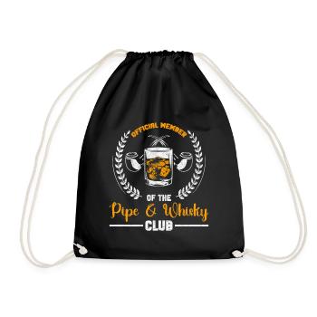 Pipe Smoking Pipes - Drawstring Bag - black - Front