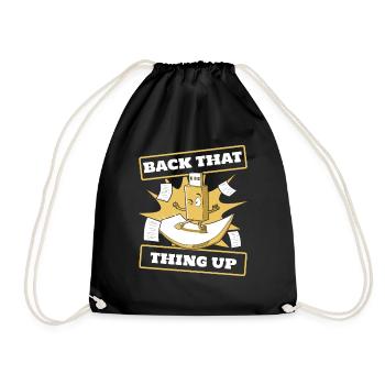 Back That Thing Up IT Operations Computer Scientist - Drawstring Bag - black - Front