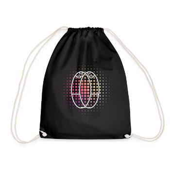 Rhönrad Gymnastics Wheel Wheel - Drawstring Bag - black - Front