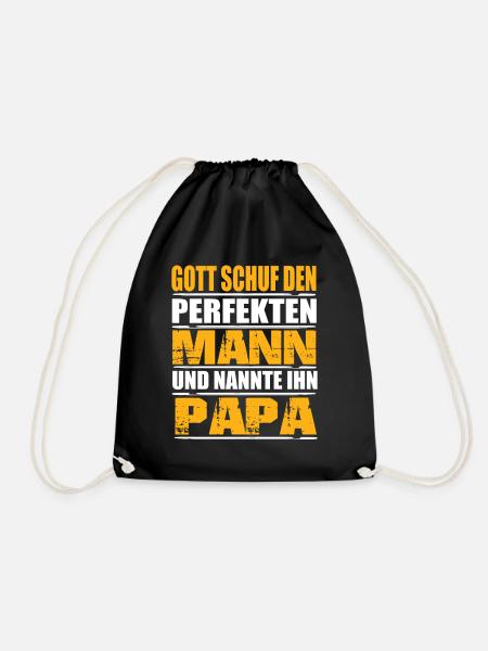 Papa - Turnbeutel - Schwarz