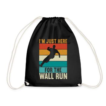 Parkour Freerunning - Drawstring Bag - black - Front