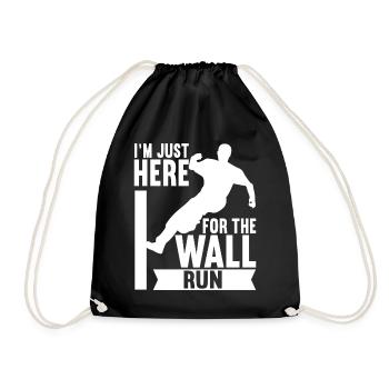 Parkour Freerunning - Drawstring Bag - black - Front