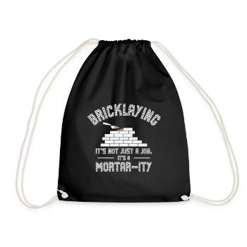 Maurer Ziegelsteinmetz Maçonnerie - Sac de sport léger - noir - Devant
