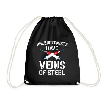 Phlebotomist Phlebotomy Nurse Tech - Drawstring Bag - black - Front