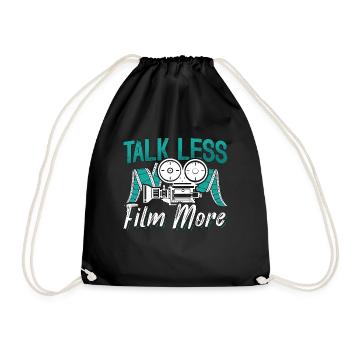 Film Director Talk Less Film More Cinematographer - Drawstring Bag - black - Front