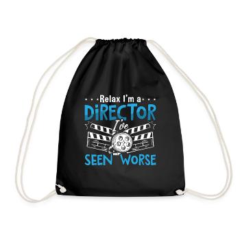 Film Director Relax I'm A Director Cinematographer - Drawstring Bag - black - Front