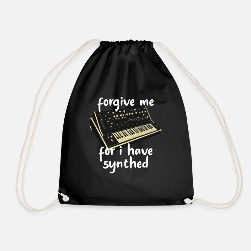 Pardonne-moi père car j’ai un clavier synthétisé - Sac de sport léger - noir