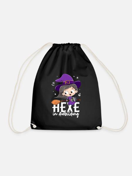 Hexe In Ausbildung - Turnbeutel - Schwarz