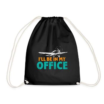 I be in my Office - Drawstring Bag - black - Front