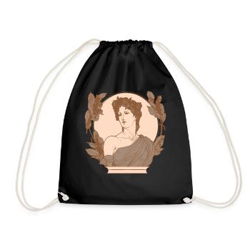 European Deity Venus Roman Goddess Ancient Mytholo - Drawstring Bag - black - Front