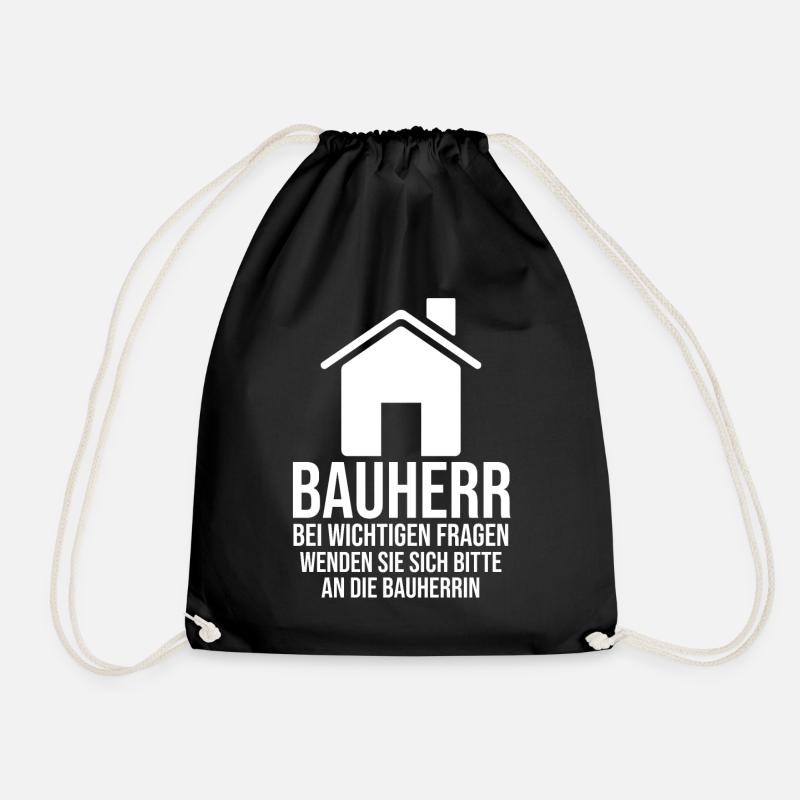 Bauherr - Turnbeutel - Schwarz