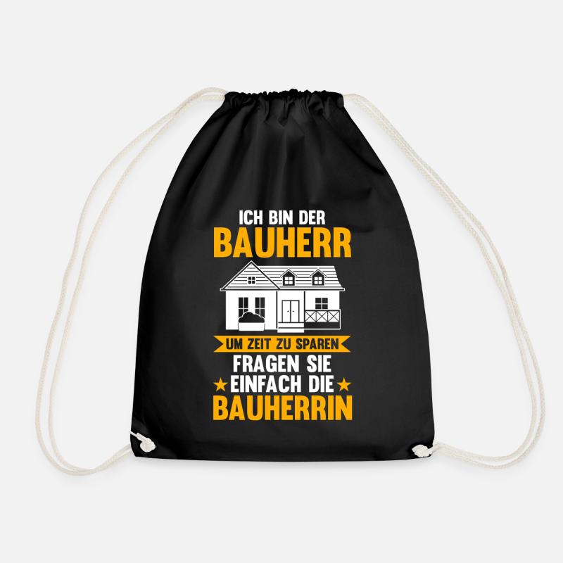 Bauherr - Turnbeutel - Schwarz