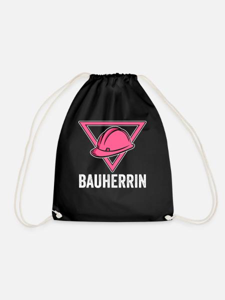 Bauherrin - Turnbeutel - Schwarz