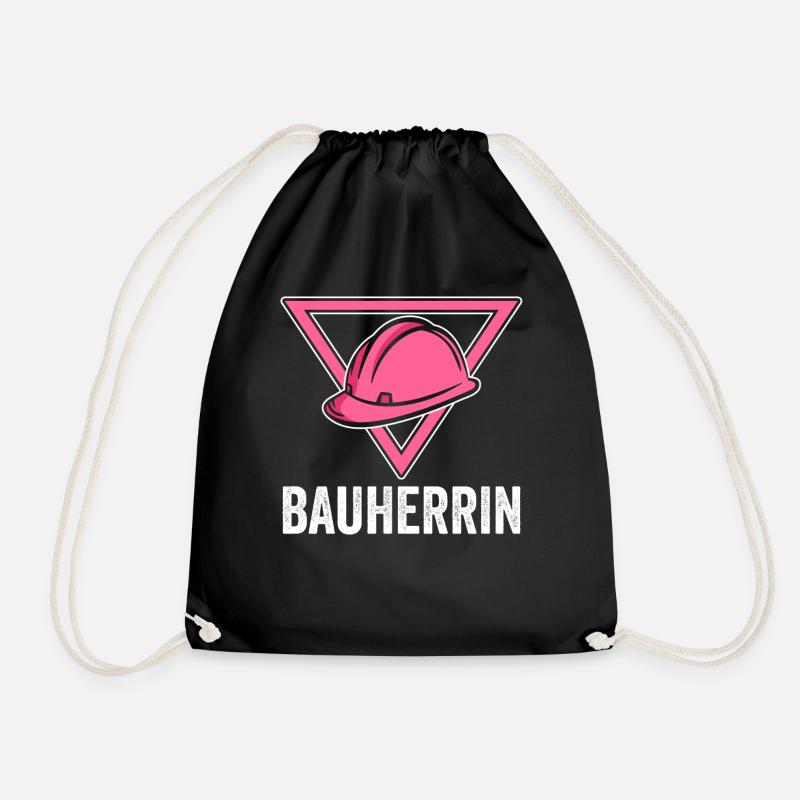 Bauherrin - Turnbeutel - Schwarz