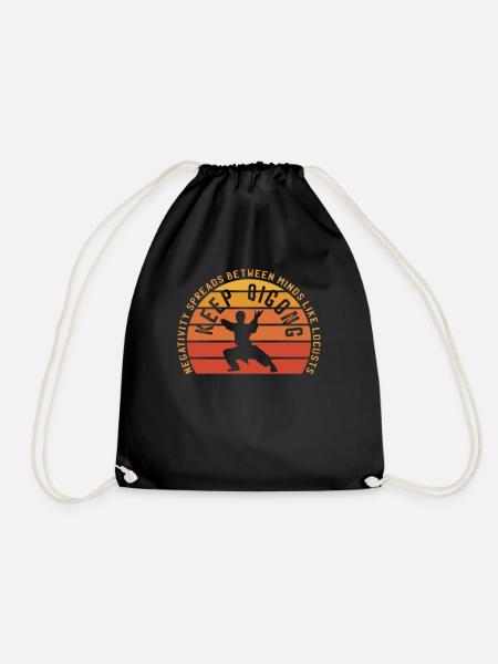 Keep-Qi-Gong Kampfkunst Chigong Meditation - Turnbeutel - Schwarz