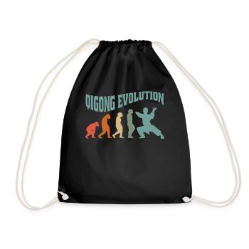 Qi-Gong Chigong Meditation Thai-Chi Evolution - Turnbeutel - Schwarz - Vorne