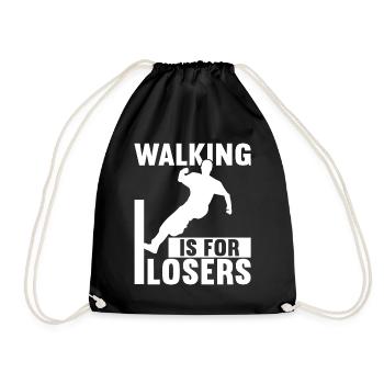 Parkour Freerunning - Drawstring Bag - black - Front